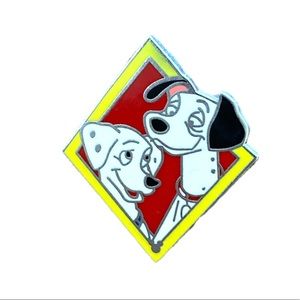 Disney Pin Cast Diamond Pongo & Perdita 101 Dalmatians Trading Pin